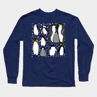 Penguins cute illustration Long Sleeve T-Shirt